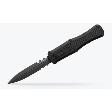 Benchmade Claymore, Otf, Dagger Cpm-d2, Dbl Serr, Gry Pvd, Blk