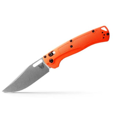 Benchmade Taggedout, Axis, Clip Point Knife - Orange