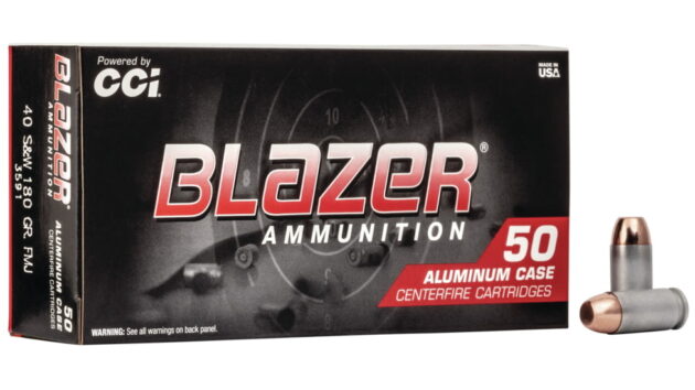 Buy CCI Ammunition Blazer Aluminum 40-sw-180-grain-full-metal-jacket-centerfire-pistol-ammunition-500-rds