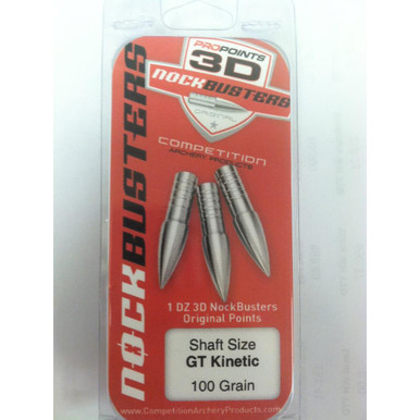 Competition Archery 3D Nock Busters 100gr GT Kinetic
