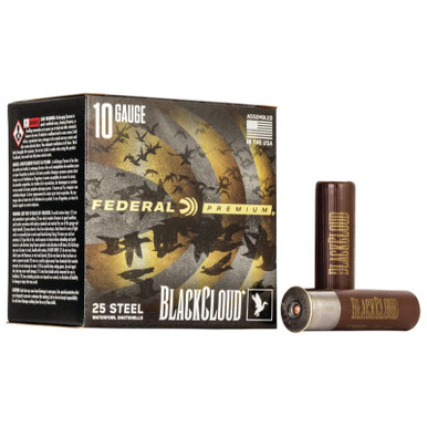 Federal Black Cloud FS Steel Waterfowl Shotshells 10ga 3.5" 1-5/8oz- 250 Round Case