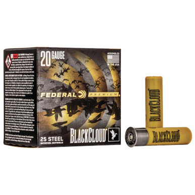 Federal Black Cloud FS Steel Waterfowl Shotshells 20ga 3" 1oz 250 Round Case