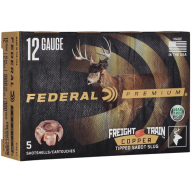 Federal Freight Train Copper Sabot Slug 12 Gauge 2-3/4" 300 Grain