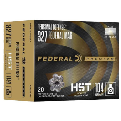 Federal Premium Personal Defense 327 Federal Mag 104gr Jacketed Hollow Point 20 Per Box