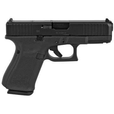 Glock G19 Gen5 MOS Compact 9mm Luger Pistol 15+1 4.02" Black GMB Barrel, Black nDLC MOS Cut/Serrated Slide, Black Polymer Frame w/Picatinny Rail, Black Textured...