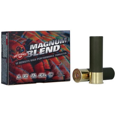 HEVI-Shot Magnum Blend 10 Gauge Turkey Shotshells 3.5" 2-3/8oz #5,6,7 Shot 5 rounds