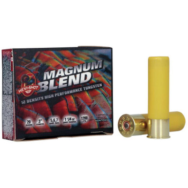 HEVI-Shot Magnum Blend 20 Gauge Turkey Shotshells 3" 1-1/4oz #5,6,7 Shot 5 rounds