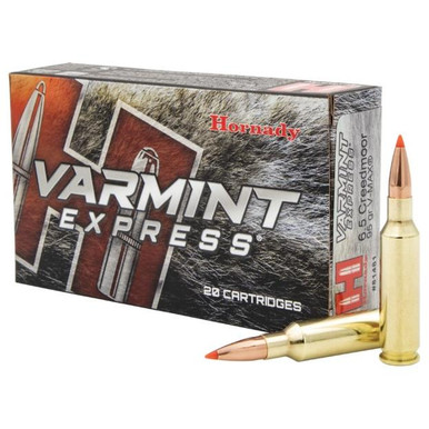 Hornady 81481 Varmint Express 6.5 Creedmoor 95 GR V-Max Polymer Tip 20 Bx/ 10 Cs