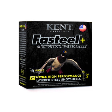 Kent Ammunition Fasteel+ Shotshells 20ga 3" 1oz - 250 round case