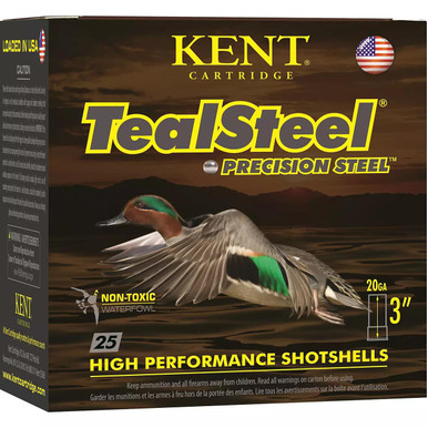 Kent Ammunition Teal Steel Shotshells 20ga 3" 1oz - 250 Round Case