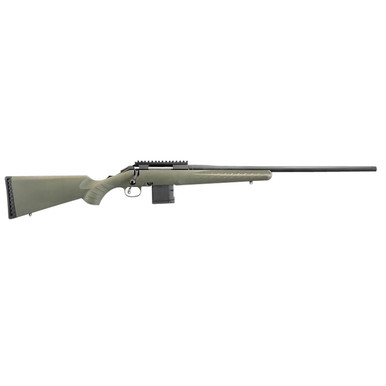 Ruger American Predator Rifle .223 Remington 22" Threaded Barrel - Matte Black Finish Moss Green Composite Stock
