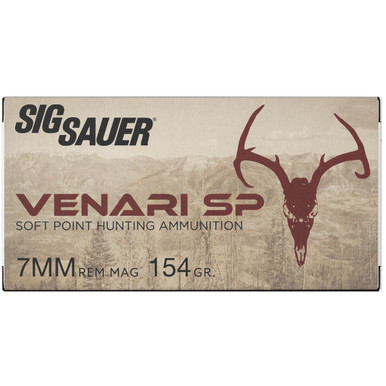 Sig Sauer Venari 7mmRemMag 154gr Soft Point 20 Per Box