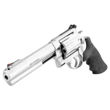 Smith & Wesson 13331 Model 350 350 Legend 7rd 7.50" Satin Stainless/Finger Grooved Black Polymer Grip
