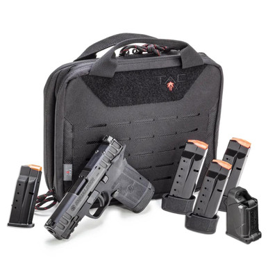 Smith & Wesson Equalizer 9mm Optic Ready Handgun With Thumb Safety - Tac-Six Tactical Pistol Case & Range Kit