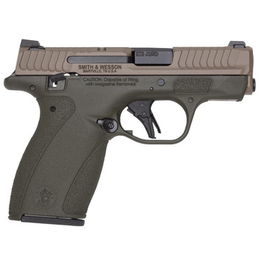Smith & Wesson M&P Bodyguard 2.0 380 Auto Handgun 2.75" 12rd with Thumb Safety - OD Green/FDE Cerakote