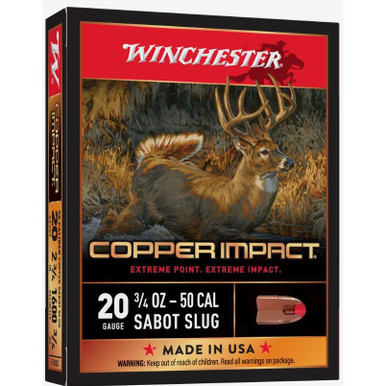 Winchester Ammo Copper Impact 20 Gauge 2.75" Sabot Slug