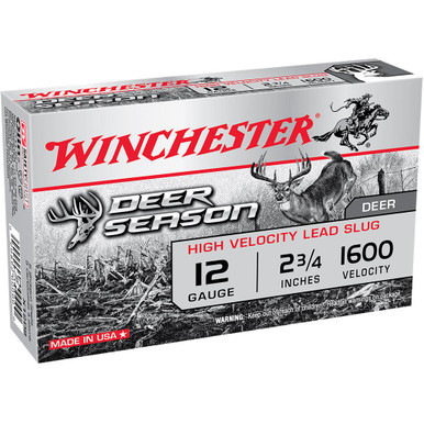 Winchester Ammo Deer Season Rifled Slug 12ga