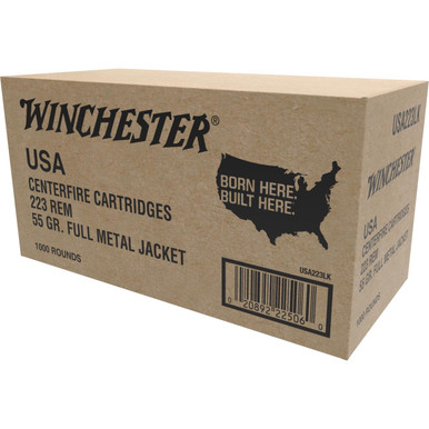 Winchester Ammo USA 223 Rem 55 gr 1000 round box W2231000